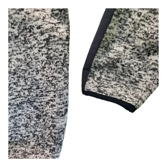 Vintage Roots Canada Men's Fleece Jacket Size Large Heather Black White Full Zip - Picture 12 of 16